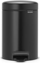 Brabantia NewIcon Poubelle - 3 liters - salle de bain - Matt noir
