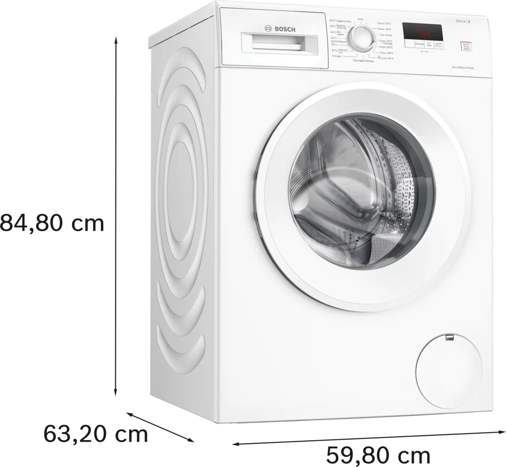 Série 2 Lave-linge front 8 kg max. 1200 tr/min