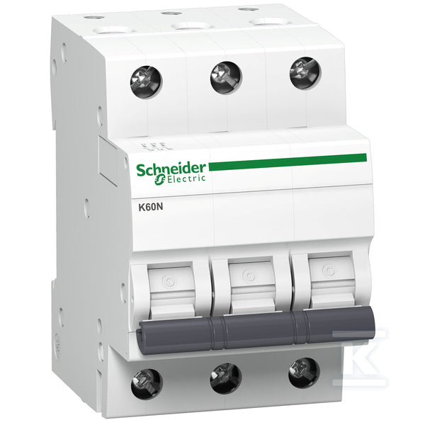 3-pole miniature circuit breaker K60N-C63-3 C 63A A9K02363