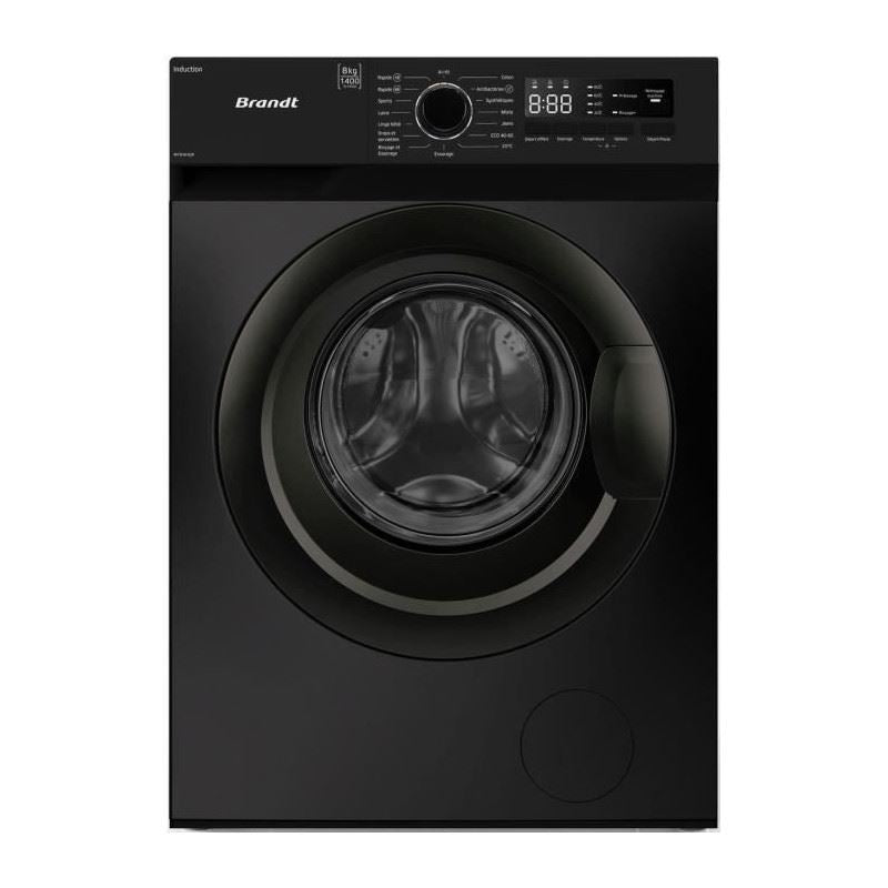 Lave-linge Hublot Wfb383qn - 8 Kg - Induction - L60 Cm - Classe A - 1400 Trs/min - Noir