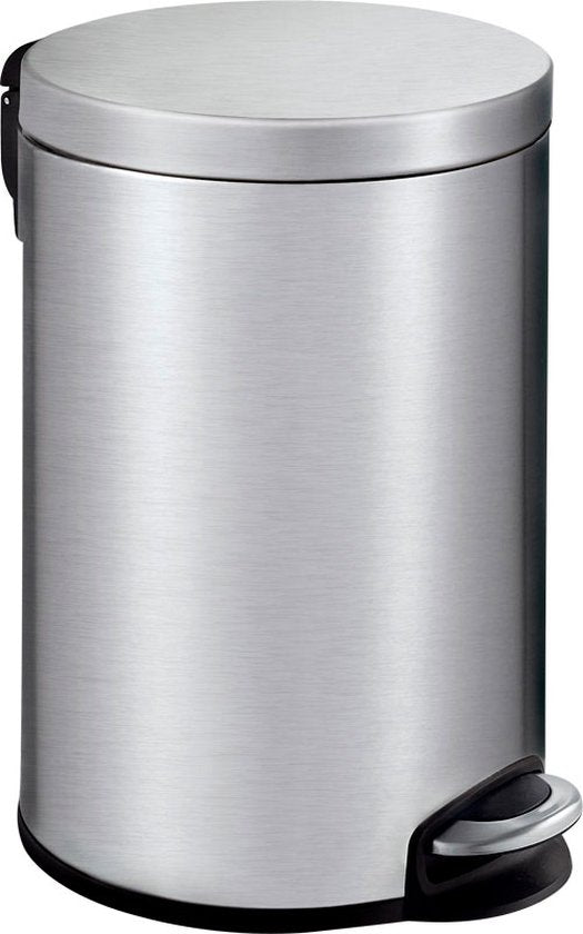 EKO - Serene pedal bin 12 liters - Stainless steel plastique - matt stainless steel - Waste bin