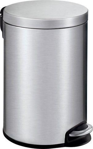 EKO - Serene pedal bin 12 liters - Stainless steel Plastic - matt stainless steel - Waste bin