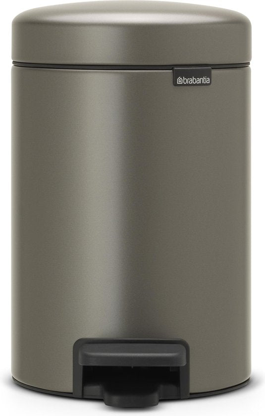 Brabantia NewIcon Poubelle - 3 liters - salle de bain - Platinum