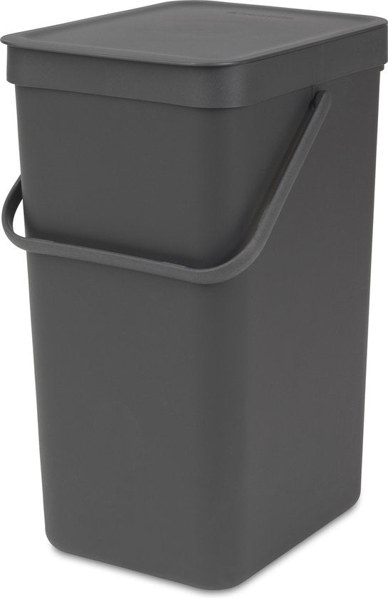 Brabantia Sort & Go Waste Bin - 16 liters - Dark Grey