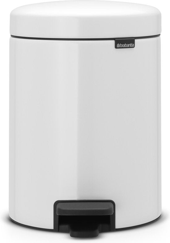 Brabantia NewIcon Poubelle - 5 liters - salle de bain - blanc