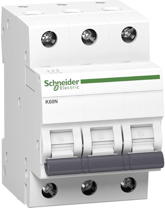 Schneider A9K02310 Disjoncteur K60N 3P 10A Caractéristique C 6kA
