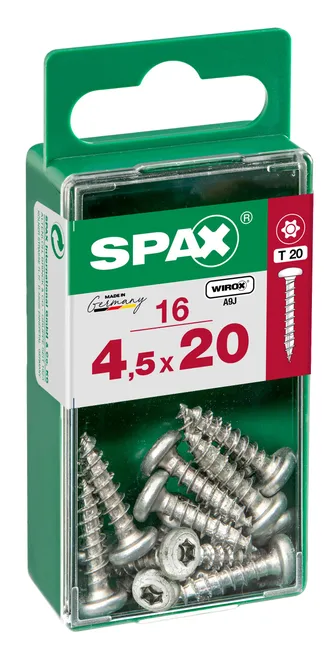 16 VIS UNIV WRX TR PZ 4.5X20 AZ SPAX/S