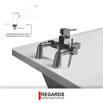 2 COLONNETTES FILTRE M15/21M20/27 CHROME