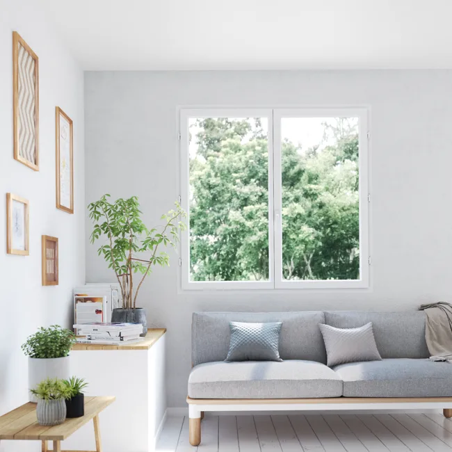 FENETRE BRICO ESSEN.PVC BL 2 VTX H125X140