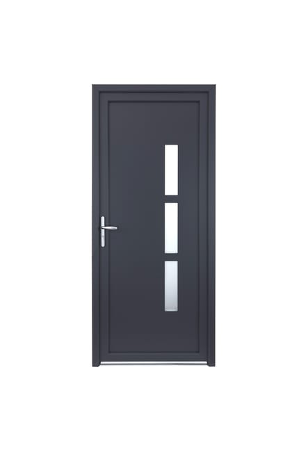 PORTE ENTREE PVC MANHATTAN2 215X90 PD GR