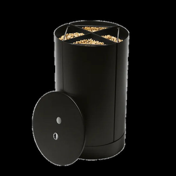 STOCKEUR A GRANULES ACIER FRACTIO NOIR