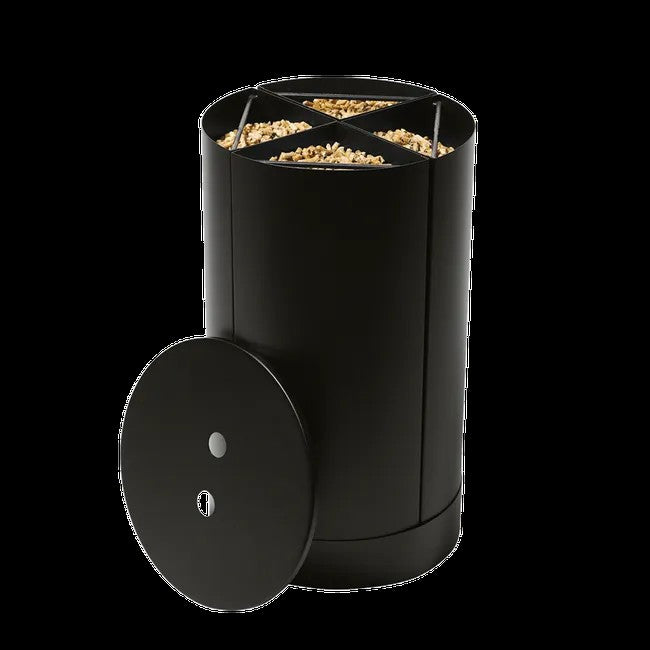 STOCKEUR A GRANULES ACIER FRACTIO NOIR