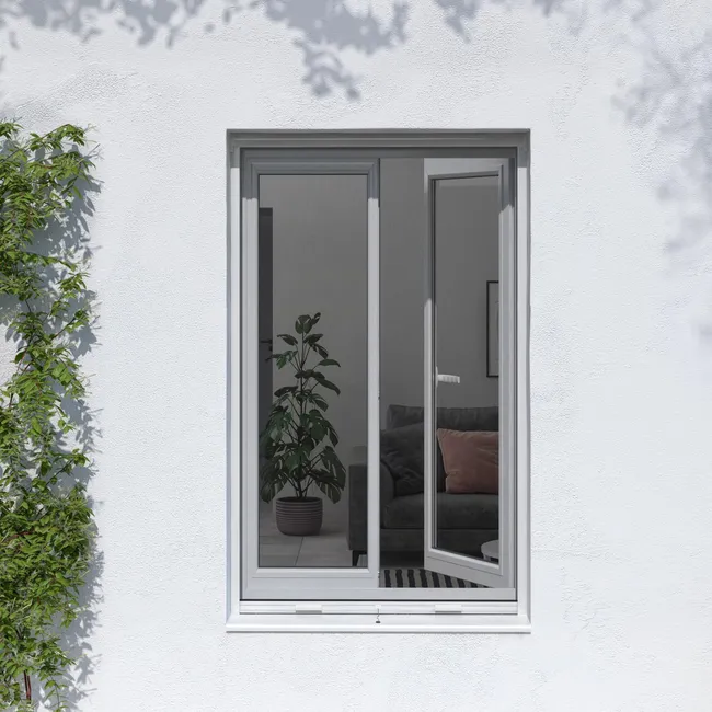 MOUSTIQ ENROUL VERTI 140X140 ISOXA BLANC