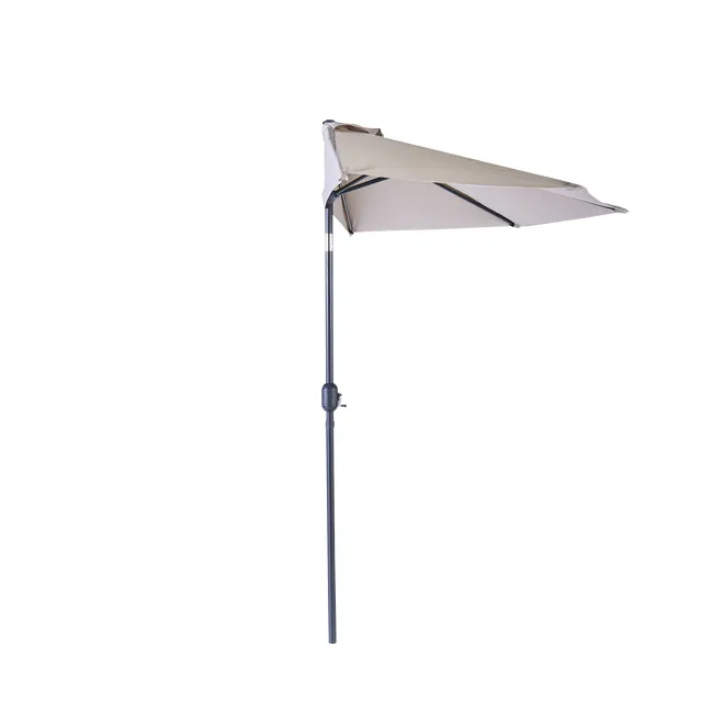 PARASOL BALCON ARKEA ALU DEMI ROND TAUPE
