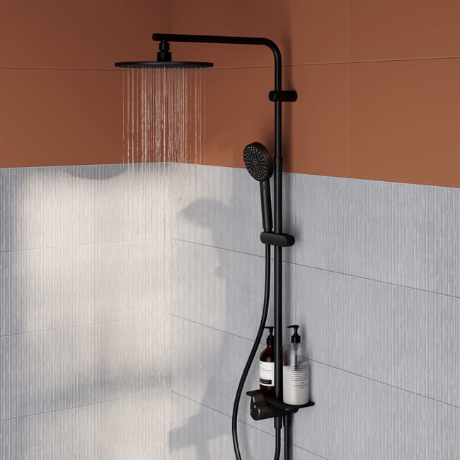 COLONNE DOUCHE EASY NOIRE SS ROBI