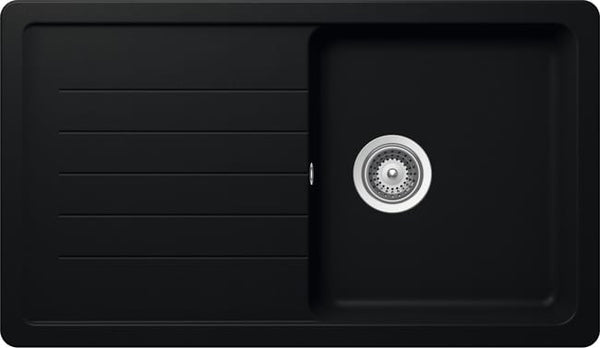 EVIER QUARTZ+RESINE TOLEDO 1B1E NOIR