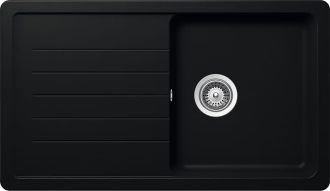 EVIER QUARTZ+RESINE TOLEDO 1B1E NOIR