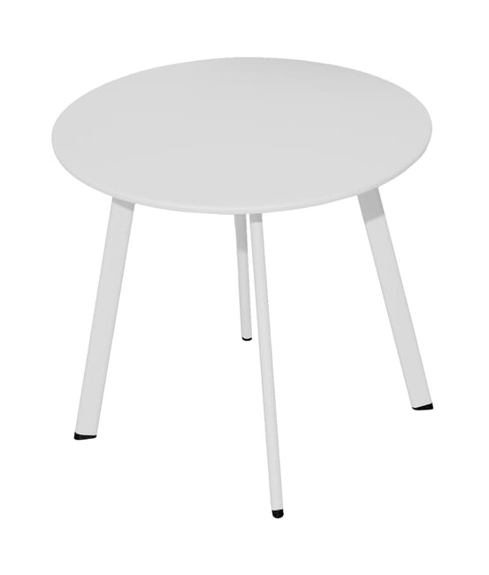 TABLE BASSE MASSAI 45 ACIER - BLANC