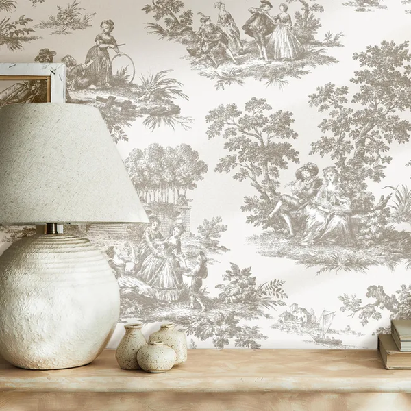 P.VIN/INT G.PARTY TOILE DE JOUY GRIS