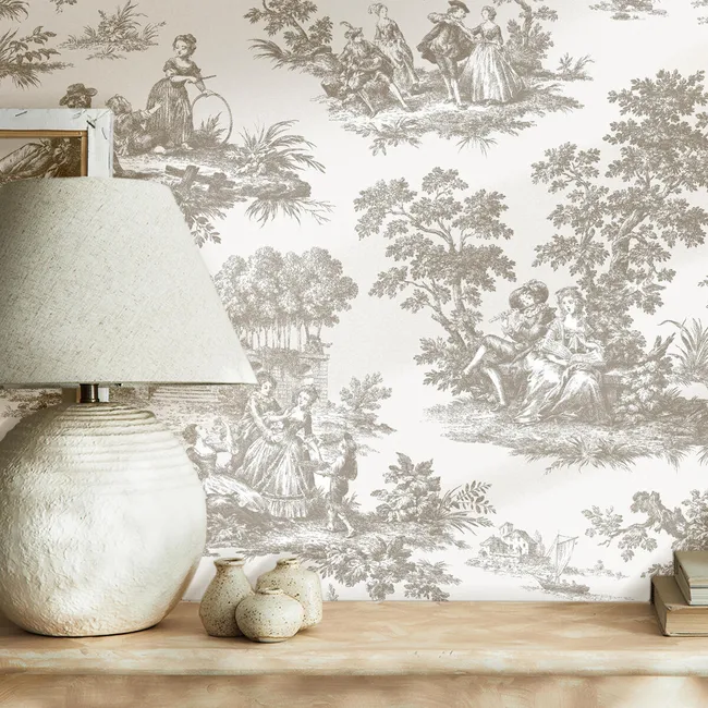 P.VIN/INT G.PARTY TOILE DE JOUY GRIS