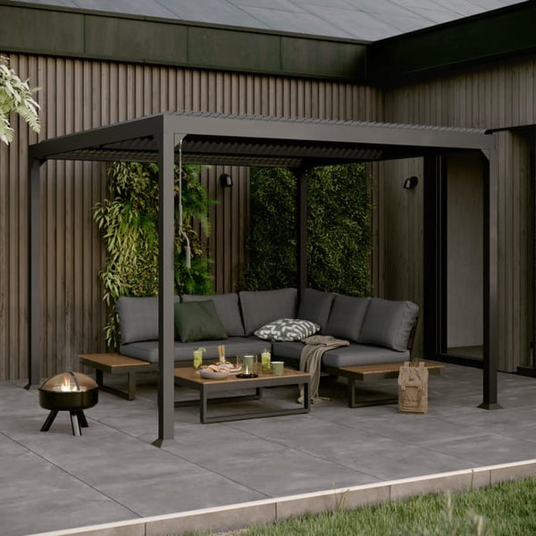 PERGOLA FIRST II ALU 300X298 GRIS