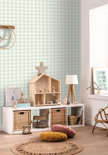 PAPIER PEINT GO GIRL VICTORIA VERT EAU