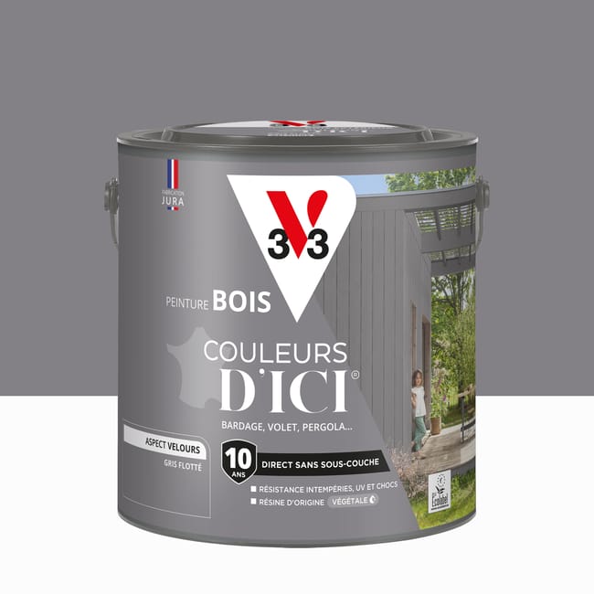 PEINT BOIS CDICI V33 2L GRIS FLOTE