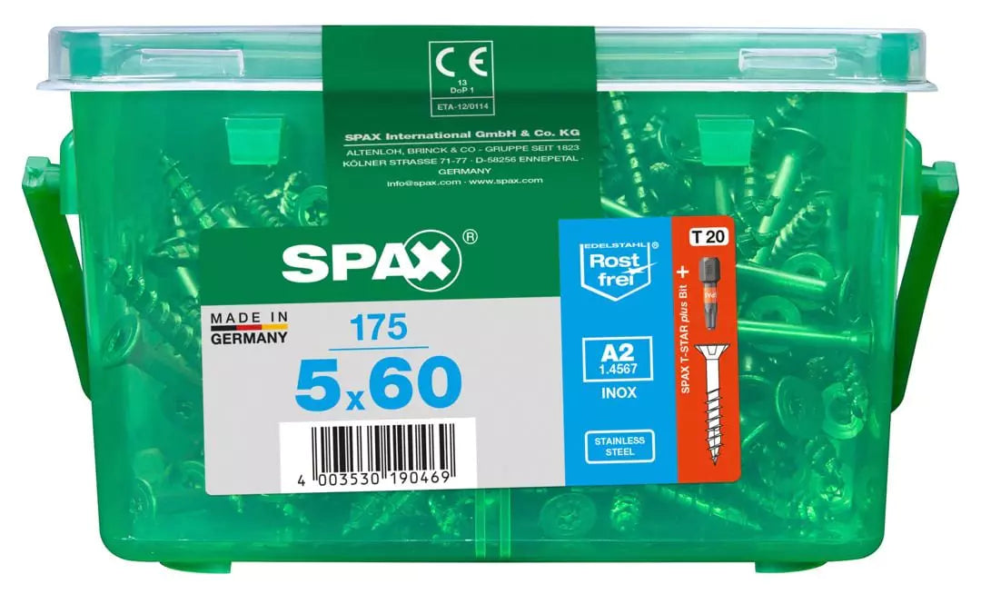 Spax Vis universelles 5.0 x 60 mm TX 20 - 175 pcs.
