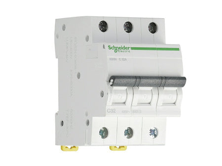 Disjoncteur; 230/400VAC; Icourant: 32A; Pôles: 3; DIN; Caract: C; 6kA; A9K02332 SCHNEIDER ELECTRIC