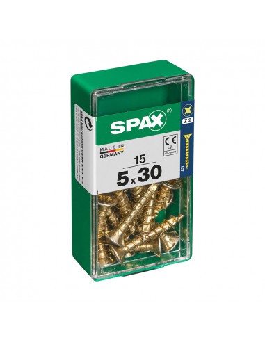 VIS A BOIS SPAX CAB. PLAT YELLOX 5.0X30MM SPAX