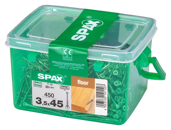Vis à bois pour plancher Wirox torx Spax 3,5x55mm - 350 pièces