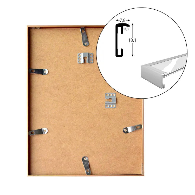 CADRE ALU ACCENT PLACAGE CHENE 30X40CM