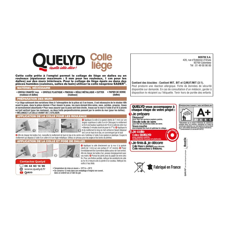 W-COLLE LIEGE 1KG QUELYD