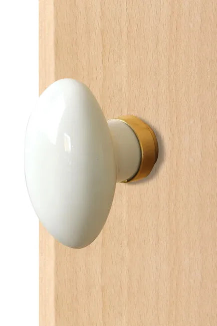 DBLE BOUT OVALE LAITON BLANC C7MM