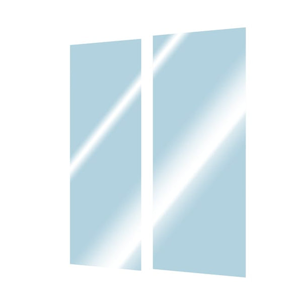 Verre de composition coulissante transparent, l.140 x H.195 cm, Remix2