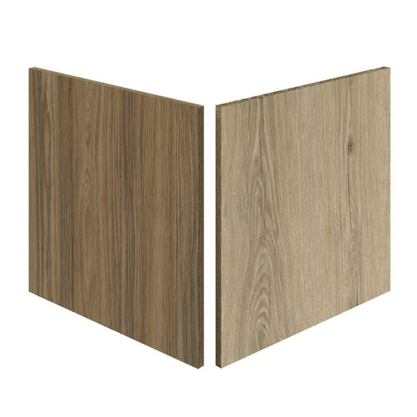 Crédence Stratifié Réversible Chêne Tokyo/Bois Veiné H.64cm x Ep.9 mm x L.300 cm