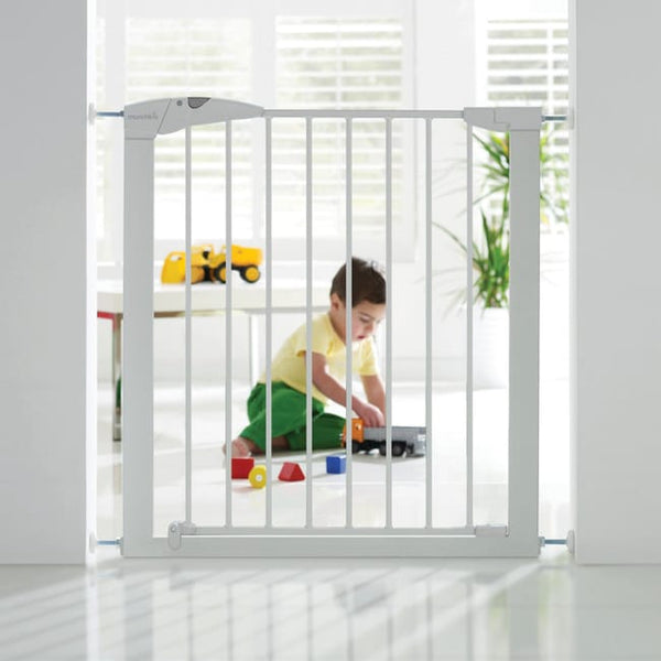Barrière de sécurité enfant blanc pivotante manuelle, L.76-82cm, MUNCHKIN