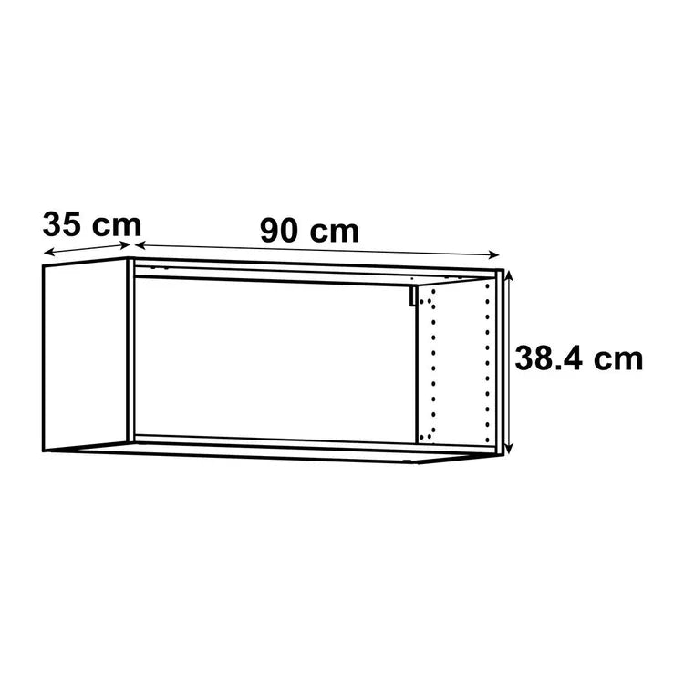 CAISSON HAUT GRIS L90XH39XP35