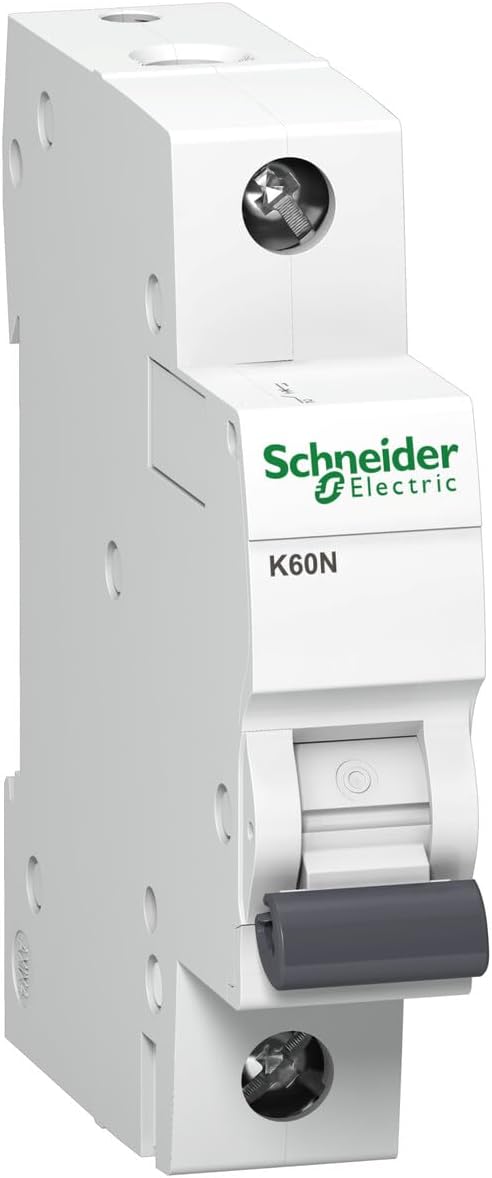 Schneider A9K02102 Disjoncteur K60N 1P, 2 A, caractéristiques C, 6 kA, Blanc