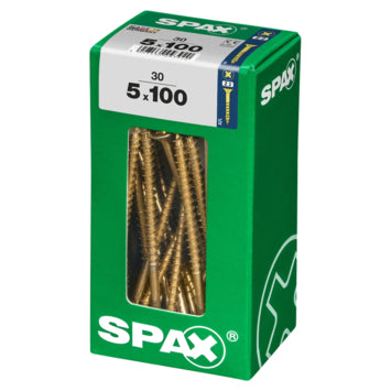 Vis Pozi Yellox Spax 5x100 L 30 pièces
