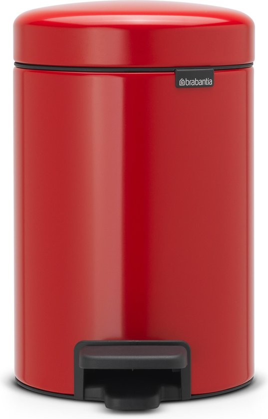 Brabantia NewIcon Waste Bin - 3 liters - Bathroom - Passion Red