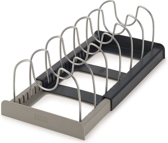 Range-poêles extensible Joseph Joseph gris