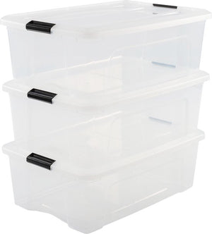 IRIS Topbox Boîte de rangement - 30L - plastique - transparent