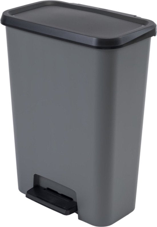 Curver Compatta Waste Bin - 50 liters - Gray/Black