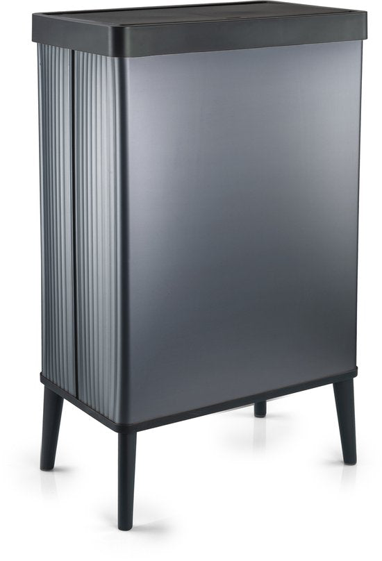 Poubelle haute Curver Verto 54 L bleu gris