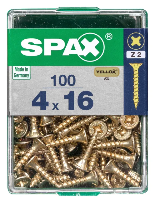 100 VIS UNIV YLX TF 4X16 PZ2 AB SPAX