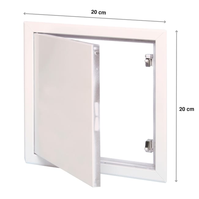 TRAPPE DE VISITE BLANCHE LAQUEE 200X200
