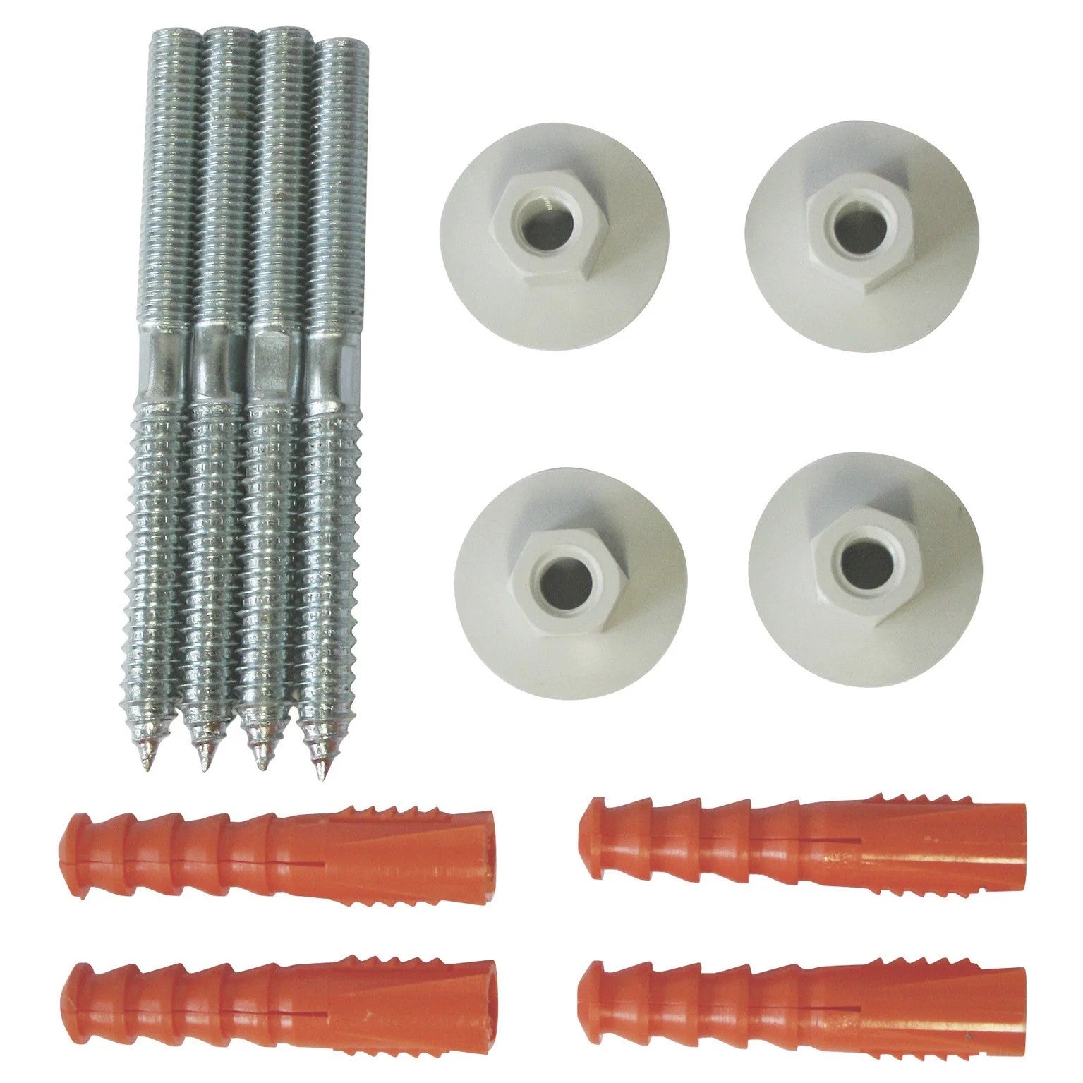 4 FIXATION CHAUF EAU 10/120MM MUR PLEIN