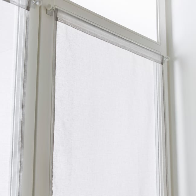 VITRAGE LEO 70X210 BLANC