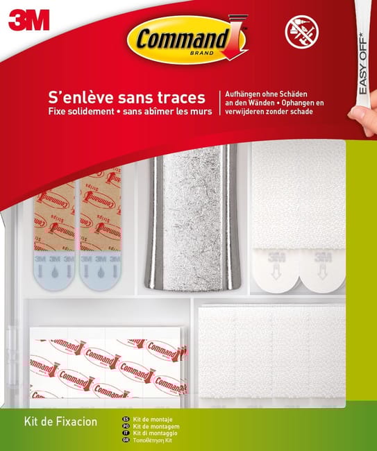 KIT DE FIXATION PLAST BLANC